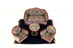 Bababútor szett kanapé 2db fotel asztal szőnyeg nappali ülőgarnitúra Babaszoba berendezés