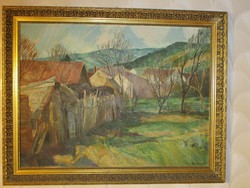 Pál Udvary, stone-pile painting!