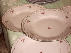 ZSOLNAY  kis virágos  lapos tányér 5 darab