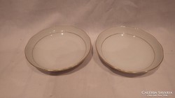 Herendi Fehér jelzéssel porcelán tálka csésze alátét