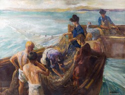 Udvary Pál: Balatoni halászok