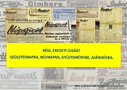 1960 március 10  /  Népsport  /  SZÜLETÉSNAPRA RÉGI EREDETI ÚJSÁG Szs.:  4841