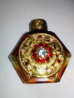 Vintage ékköves parfümös üveg 174. 