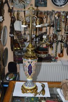 Felújított zsolnay historizáló asztali lámpa