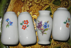  4 db  Hollóházi mini váza ibolya váza