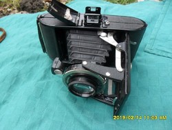 Voigtlander Bessa Compur Rapid antik fényképezőgép régi tokjával