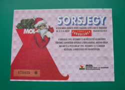 MOL sorsjegy - 1 db - 1993 -  