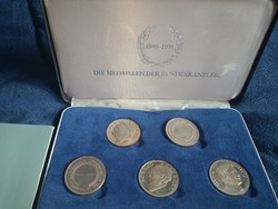Német kancellár ezüst érme, limitált kiadás, gyűjtői darab (75g) (15g/db)