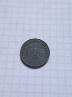 Horogkeresztes érme 10 Pfennig 1942 "J" Ritka !!