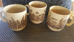 Very good price !! English porcelain mugs 4pcs