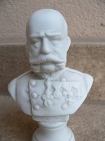 Porcelán  Ferenc József büszt, mellszobor