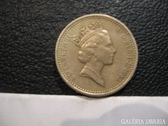 One Pound Elizabeth II  D.G.REG.F.D. 1985