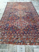 Antik Iráni Qashqai kb 110éves nomád szőnyeg!!280x165cm
