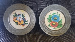 Very good price! Tin porcelain insert with small plate 10cm
