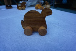 Rolling wooden toys for small children for sale.