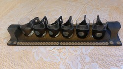 Leather-Coated Retro Drink Set for Sale!