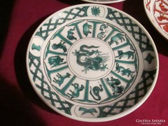 Kínai horoszkópos fali tányér Sárkány éve 15,5 cm   05255