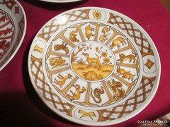 Kínai horoszkópos fali tányér Kutya éve 15,5 cm   05255