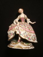 Erotikus bécsi porcelán figura a XIX századból