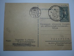 Hegedűs S.János Mááramarosi magy. kir.detektív levele alkalmi bélyegzővel 1940