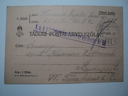 Tábori postai levelezőlap /1915/ 68. gyalogezred Kármán Gyula 111.tábori posta