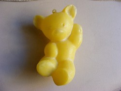 retro sárga műanyag maci
