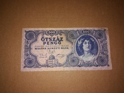 500 Pengő régi bankjegy  1945-ből.