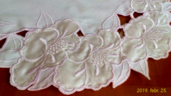 Pale pink tablecloth