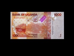 UNC - 1000 SHILLIGS - UGANDA - 2010 - Ritka!