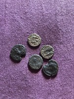 5 db római érme