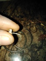 Ezüst fülbevalók vegyes jelzet gyűrű láncok 
