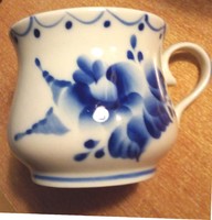 Antik, orosz, Gzhel porcelán csésze