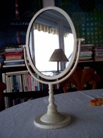 Régi francia asztali tükör provence-i (ún. Chabby shic) stílusban