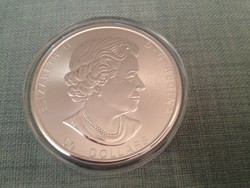 Kanada 50 Dollár Maple Leaf, 10 Uncia Ezüst Érme, 2019, BUNC, Ag 999