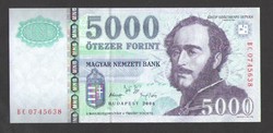 5000 forint 2006.  "BC".,  UNC!!  RITKA!!  