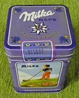 Milka nosztalgia fémdoboz 2002-ből