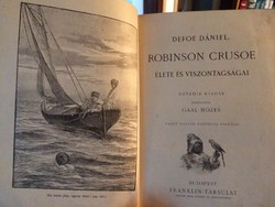 Robinson Crusoe  -1897 - 90 rajzzal, Gaál Mózes fordítás!
