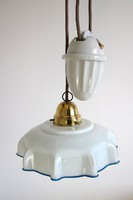 Porcelán csigás lámpa Vintage Zsolnay