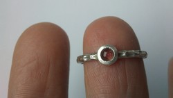 Rózsaszín turmalin 925 gyűrű
