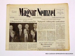 1998 december 9  /  Magyar Nemzet  /  Régi ÚJSÁGOK KÉPREGÉNYEK MAGAZINOK Szs.:  8623