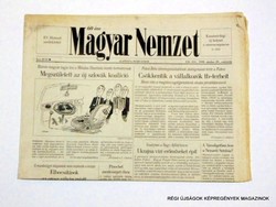 1998 október 29  /  Magyar Nemzet  /  Régi ÚJSÁGOK KÉPREGÉNYEK MAGAZINOK Szs.:  8611