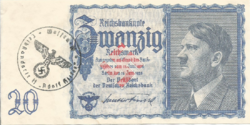 20 Reichsmark birodalmi márka replika emlékbankjegy