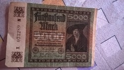 Régi papir pénz 