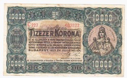 Ropogós 1923 10 000 Korona, Nyomdahely nélkül. 