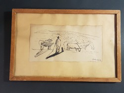 Borsos Miklós rajz 1952