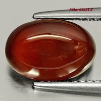  VALÓDI, 100% TERMÉSZETES REDDISH ORANGE HESSZONIT GRÁNÁT DRÁGAKŐ 3,73ct - ST. TISZTASÁGÚ