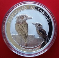 2017 Ausztrália Kookaburra (kokabura) egy uncia (31,1 g) ezüst 1 dollár érme, Ag999