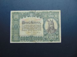 500 korona 1920 nagy alakú bankjegy  
