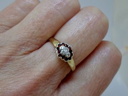 Csodálatos antik brill rubin,arany gyűrű 