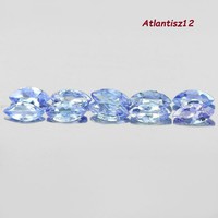 VALÓDI, 100% TERMÉSZETES VIOLETISH BLUE TANZANIT DRÁGAKŐ 10DB 1,28ct - VSI-SI TISZTASÁGÚ